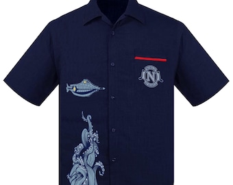 Nautilus Retro Hemd mit Knöpfen