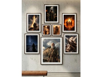 Men of Faith Wall Art Set |Christian Printable Posters | Bible men Collection| Scripture Decor | Instant Download