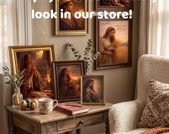 Women of Faith Wall Art Set |Christian Printable Posters | Bible Women Collection| Scripture Decor | Instant Download