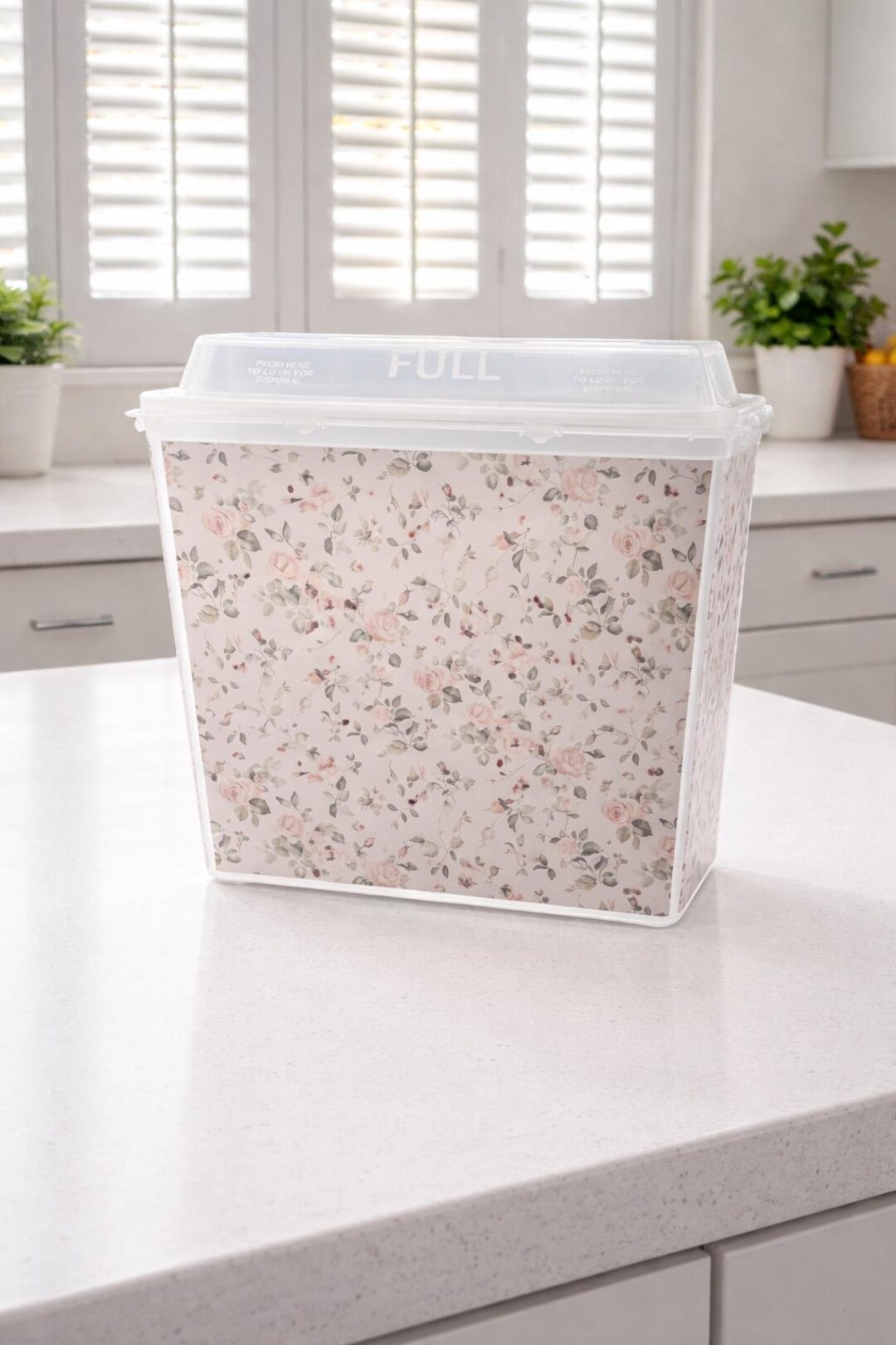 5 Quart Decorative Sharps Container | Floral Biohazard Disposal Bin for ...