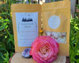 Forest Soak Ritual Botanical Bath Soak| Rose, Calendula, Lavender Blend