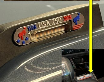 Bronco Trail Sight Overlays + Console Badge Plate 3D Printed USA 250th Anniversary "Limited Edition"
