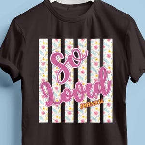 So Loved PNG、Love Like Jesus Png、ストライプ Png、信仰昇華デザイン、ガーリー Png、宗教的 Png、ストライプ Png、高品質 png ファイル