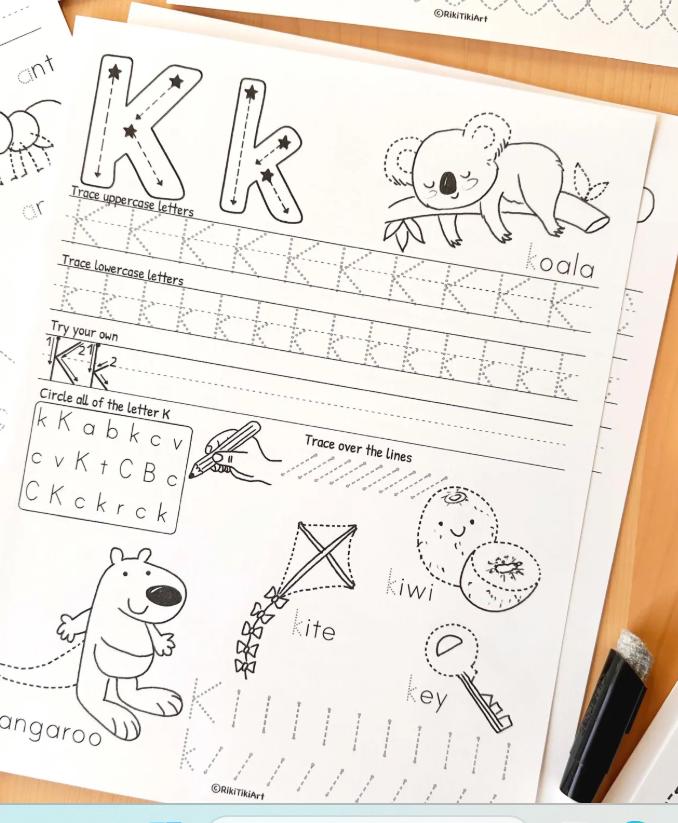 Kids Learning Worksheets Bundle, Preschool Worksheets, Printable ...