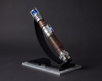 Lightsaber Stand | Sci-Fi Prop Display for Collectors, Star Wars Inspired, Saber Holder, Matte