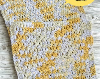set of two dishrag farmhouse style dish cloth