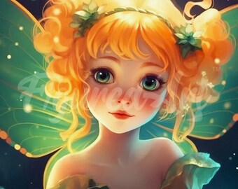 Moonlit Meadow Fairy Diamond Painting Kit | Whimsical Fantasy Art (9.8x9.8'')