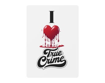 CRIME SHOW ADDICTS - True Crime Poker Playing Cards, Unique Card Game, Gifts for Gamers, Home Game Night