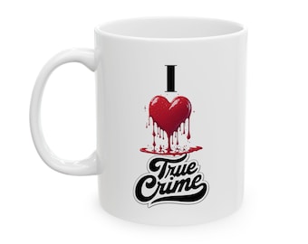 CRIME SHOW ADDICTS - Mug - I Love True Crime