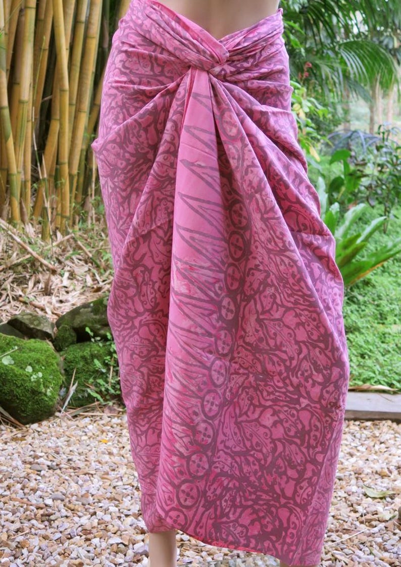 Wrap Beach Sarong Pink cover up Pareo