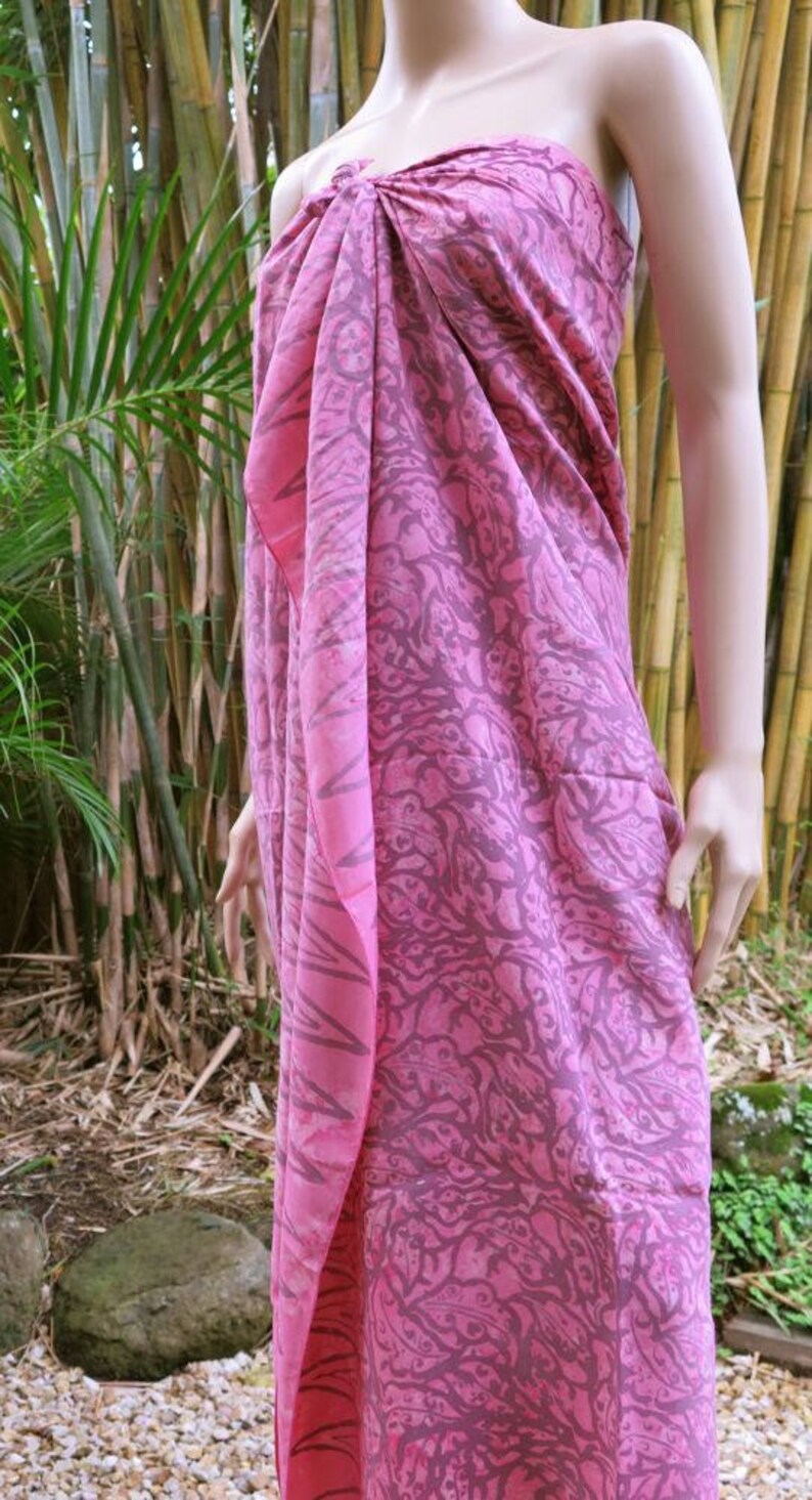 Wrap Beach Sarong Pink cover up Pareo