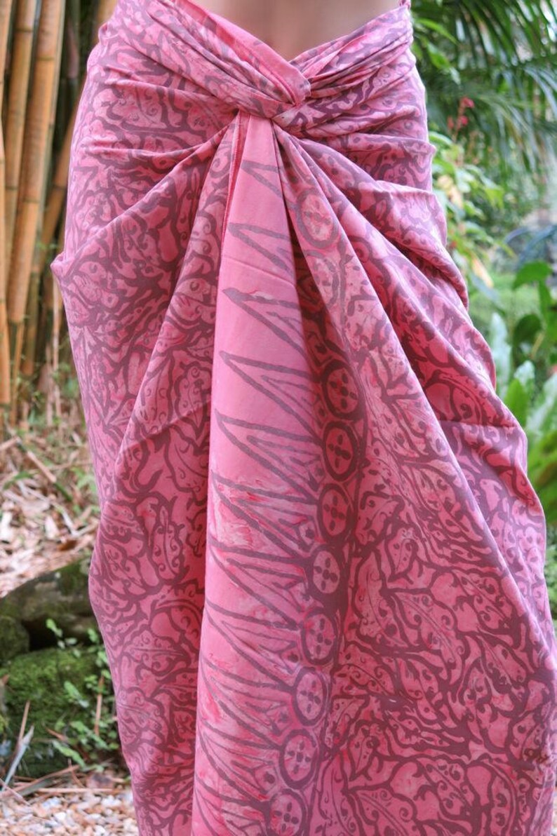 Wrap Beach Sarong Pink cover up Pareo