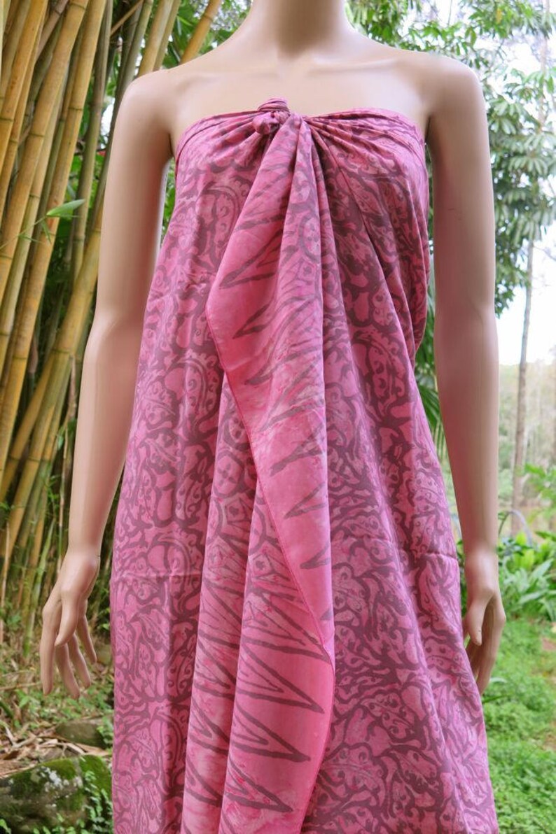 Wrap Beach Sarong Pink cover up Pareo