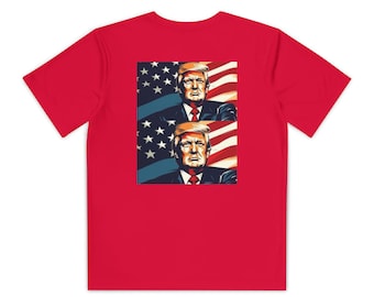 Patriottisch T-shirt met leiderportret | Jeugd-T-shirt