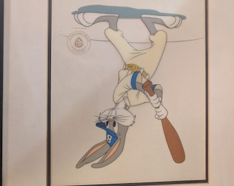 Framed "Baseball Bugs" Limited Edition Sericel Warner Bros Co. 1992