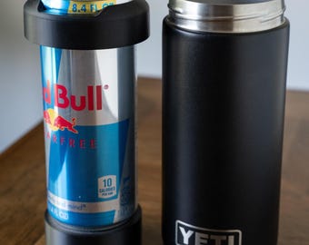 Adapter lid set for 8.4oz cans (like RedBull) in Yeti 12oz coozie