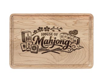 House of Mahjong Cutting Board | Mahjong Gift, Mahjongg Party