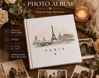 Álbum de fotos personalizado para parejas sobre viajes de luna de miel y recuerdos de vacaciones