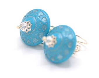 Blue Dangle Earrings