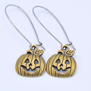 Pumpkin Earrings  Halloween Jewelry