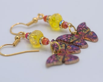 Dangle Butterfly Earrings