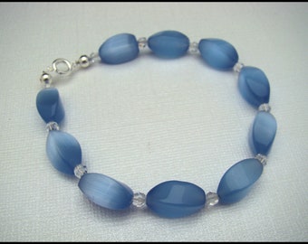 Blue Bead Bracelet