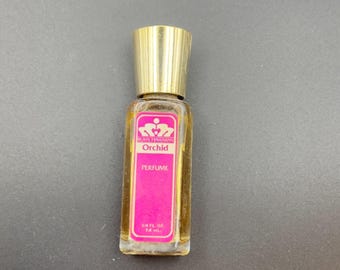 Vintage Royal Hawaiian Orchid Perfume in Glass Bottle Full Never Used 7.4 mL
