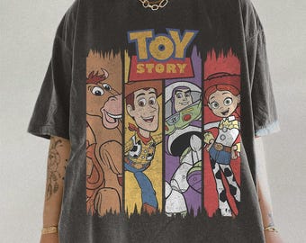 Comfort Colors® Toys Story T-Shirt, Toy Story Shirt, Toy Story Character Shirts, Disney Family Trip Tees, Retro Disney Toy Story T-shirts