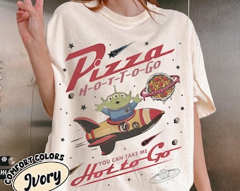 Toy Story Pizza Planet Alien Retro Shirt, Comfort Colors Graphic Tee