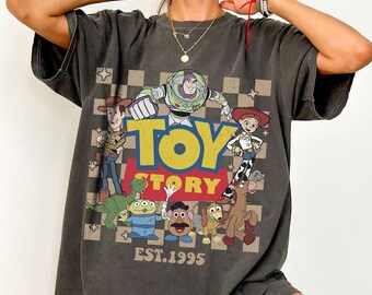 Retro Toy Story Land Shirt, Woody Jessie Buzz Lightyear Pixar Apparel