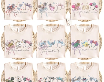 Disney Princess Comfort Colors Shirt, Disneyworld Family Shirt Cinderella Belle Rapunzel Ariel Snow White Disney Girl Trip Princess Birthday