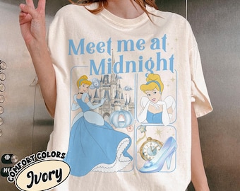 Vintage Disney Cinderella Comfort Colors Shirt, Walt Disney Princess Shirt, Cinderella Shirt, Disneyworld Shirts, Disney Trip 2026 Shirt