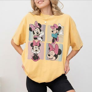 Retro Minnie Mouse-shirt, vintage Minnie Disney-T-shirt, leuk esthetisch shirt Minnie Mouse, Magic Kingdom Disney Trip-T-shirt, Disney-vakantiecadeau afbeelding 4