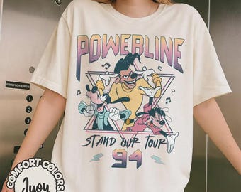 Retro Powerline Stand Out Tour 94 T-Shirt, A Goofy Movie 90s Concert Tee