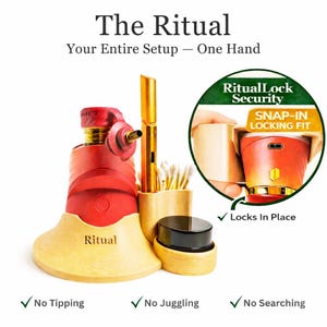 The Ritual — Puffco Peak Click-On Stabilizer & Organizer — Designed for your dominant hand.