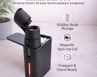 Ritual Bar Pro — Puffco Pivot Stand with Hidden Storage — Stable, Compact Organizer