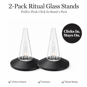 Glass Stand for Puffco Peak – Secure Click-In Fit — 2 Pack