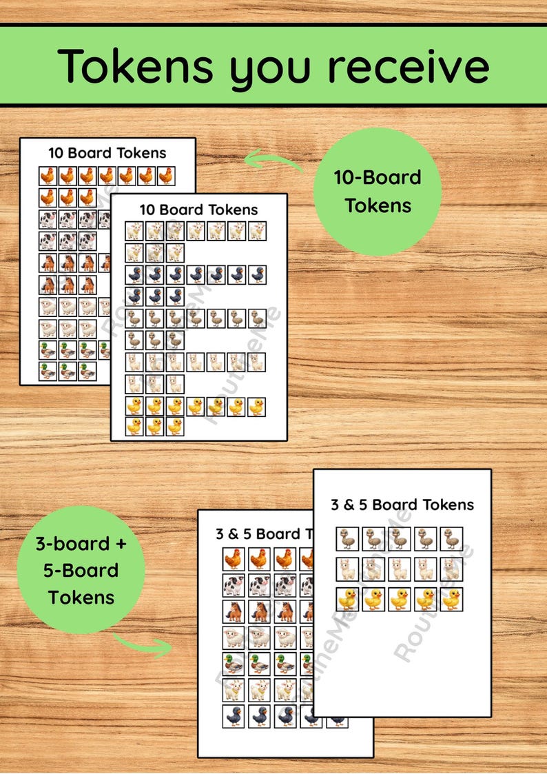 Farm Animals Token Board Printable | Behavior Chart, Autism Reward ...