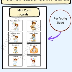Calm Down Cards Printable | Coping Skills Cards for Kids | Autism ...