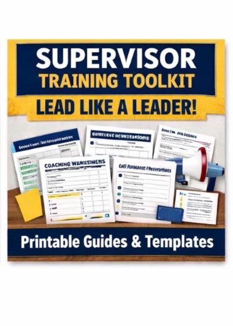 Supervisor Training Toolkit Printable - Etsy