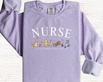Pediatric Nurse PNG Bear Pig Honey Flowers Be Kind  kindness goes a long way Emergency