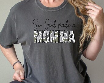 So God Made A Momma Old school camo PNG Digital Camouflage
