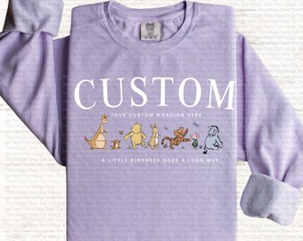 Custom Bear Pig Pediatric Nurse PCT CCMA Comfort Colors Crew or Tshirt
