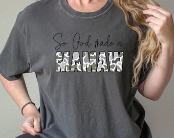 So God Made A Mamaw Old school camo PNG Digital Camouflage