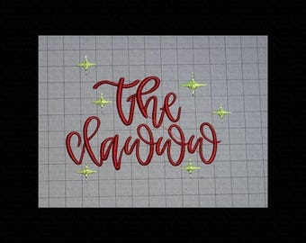 The Clawww Word File Embroidery Digital Download DST Toy