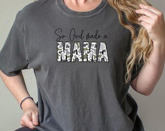 So God Made A Mama Old school camo PNG Digital Camouflage