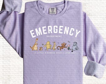 EMERGENCY Nurse PNG Bear Pig Honey Flowers Be Kind  kindness goes a long way