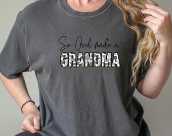 So God Made A Grandma Old school camo PNG Digital Camouflage