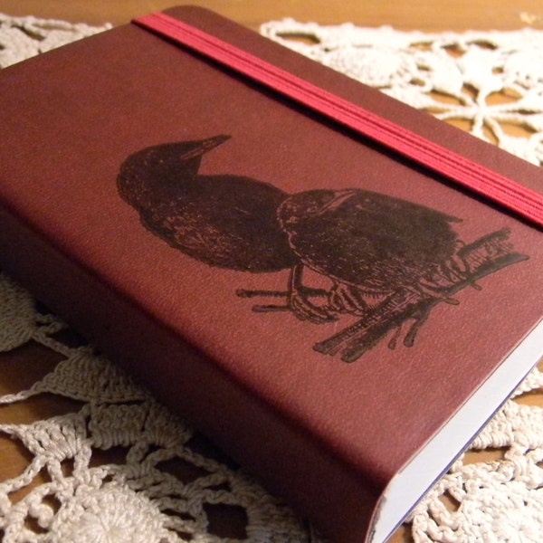 Black Crow Raven Journal Pocket Sketch Book Pad