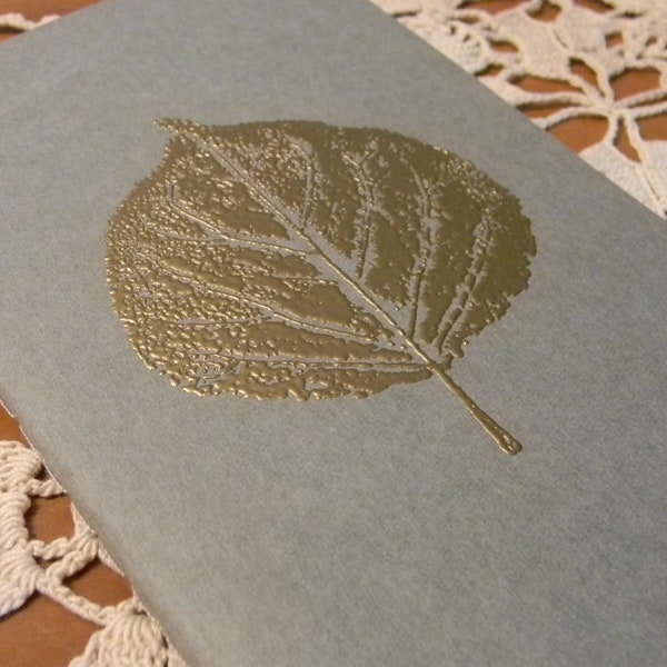 Mini Aspen Leaf Embossed  Journal